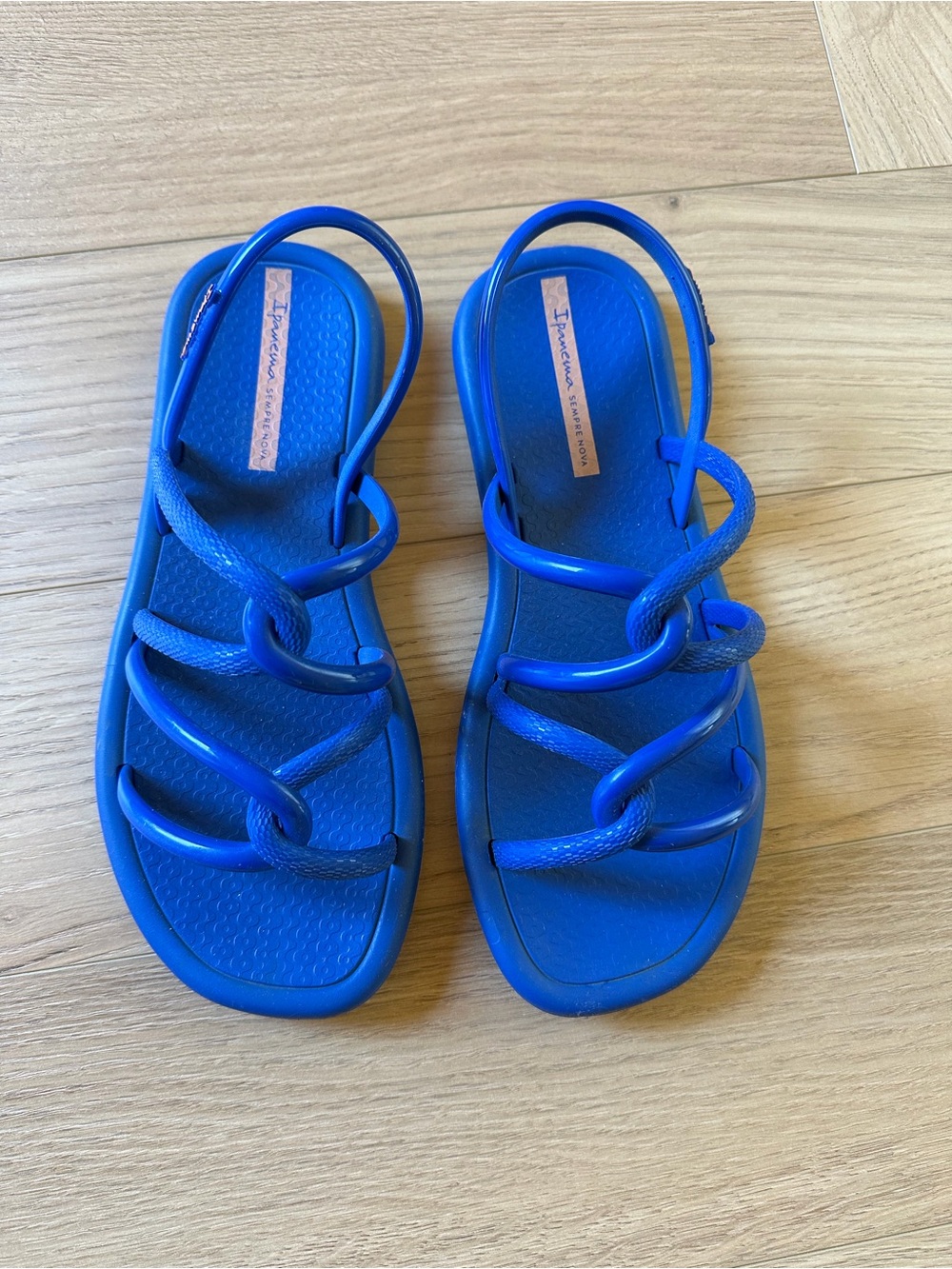 Blue Women's Strappy Slide Sandals - Unbranded